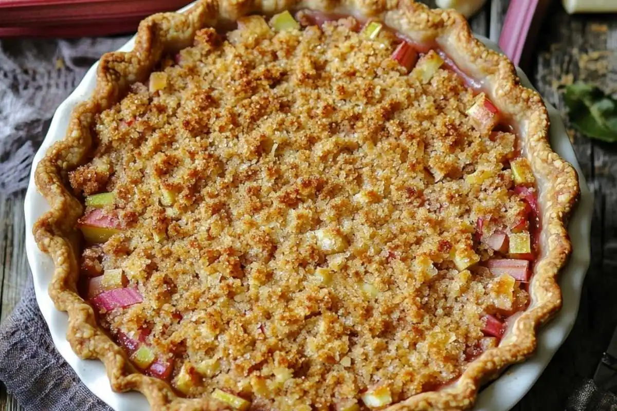 Dutch Rhubarb Pie