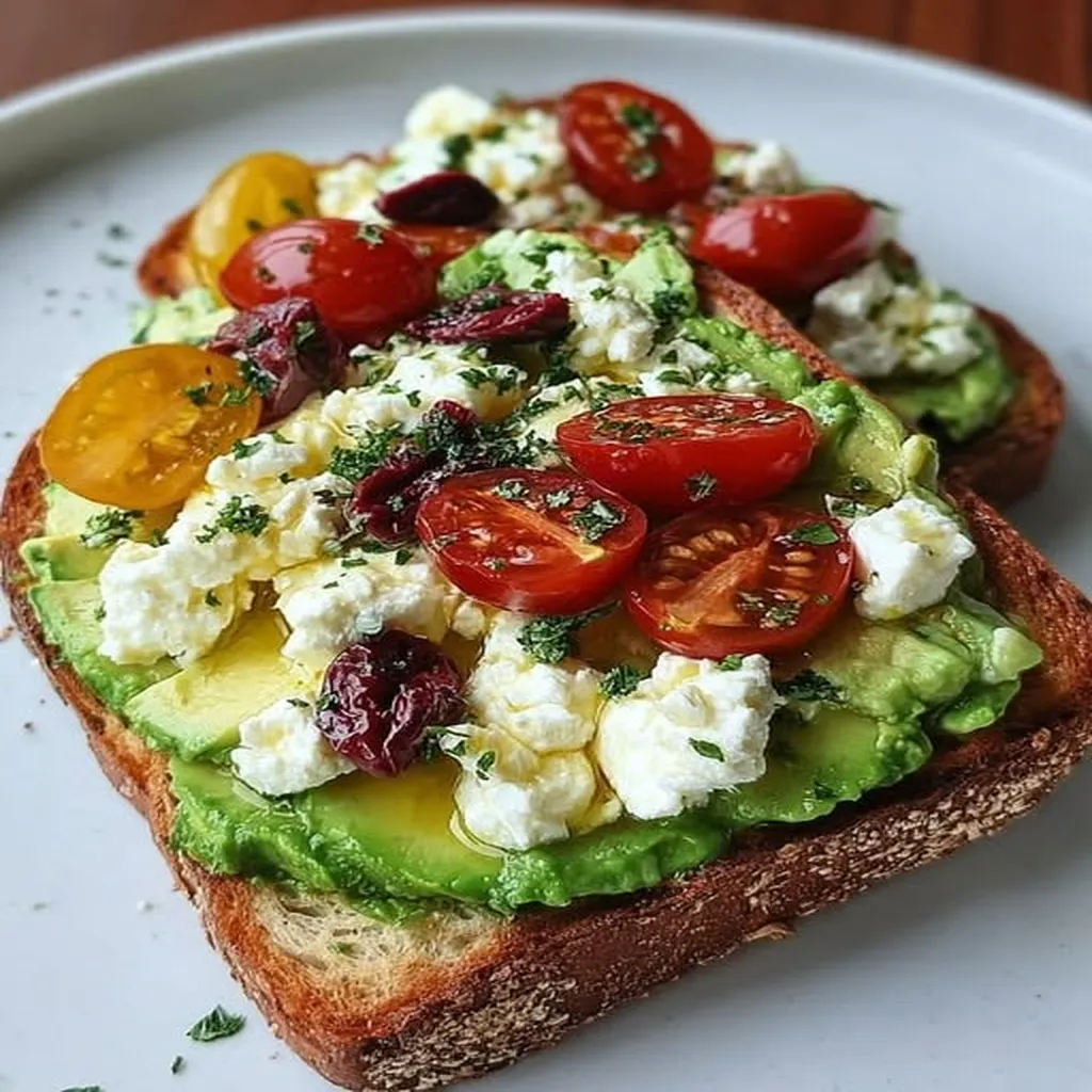 avocado, feta, toast, delicious, creamy, flavorful, satisfying