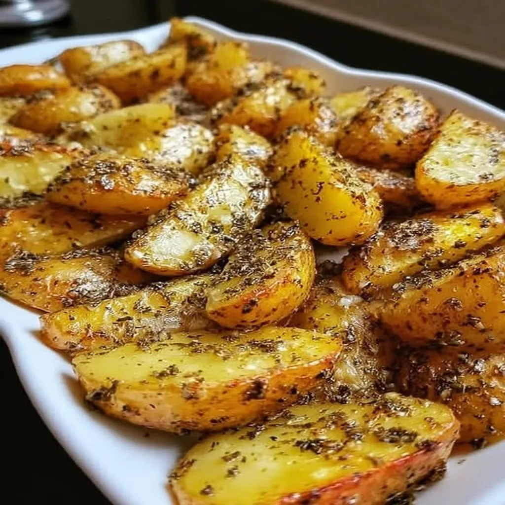 Baked Mustard Lemon Potatoes with Garlic and Oregano Baked Mustard Lemon Potatoes with Garlic and Oregano recipe step-by-step guide