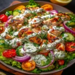 Mediterranean, Tzatziki Chicken Salad, fresh, flavorful, vibrant, colorful, nutritious