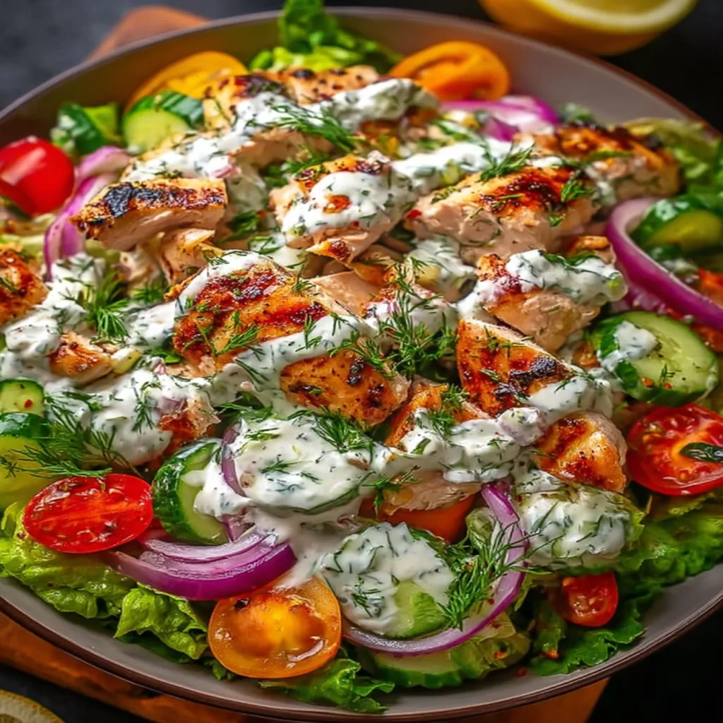 Mediterranean Tzatziki Chicken Salad recipe step-by-step guide